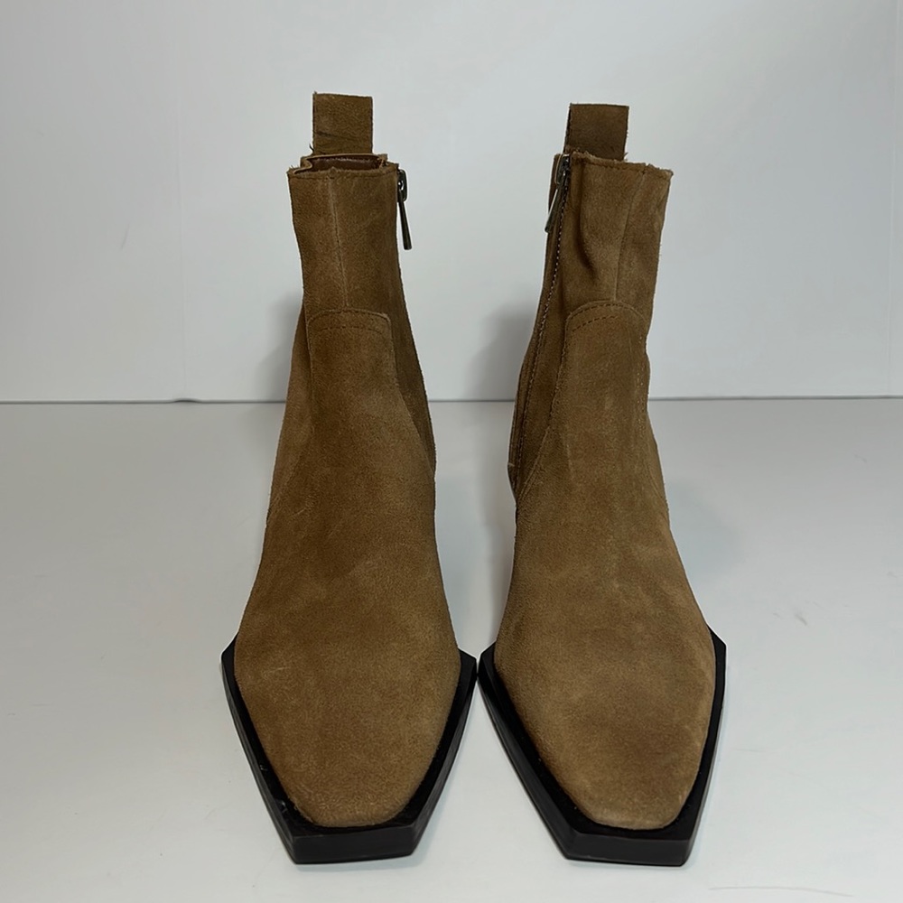 Mango-Mng | Squared Toe Leather Ankle Boots. Sz. … - image 3